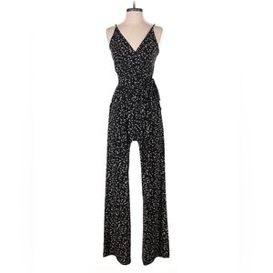 Kaileigh Black and White Patterned Jumpsuit